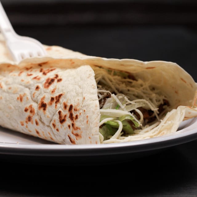 Burrito and a Taco with a Side.